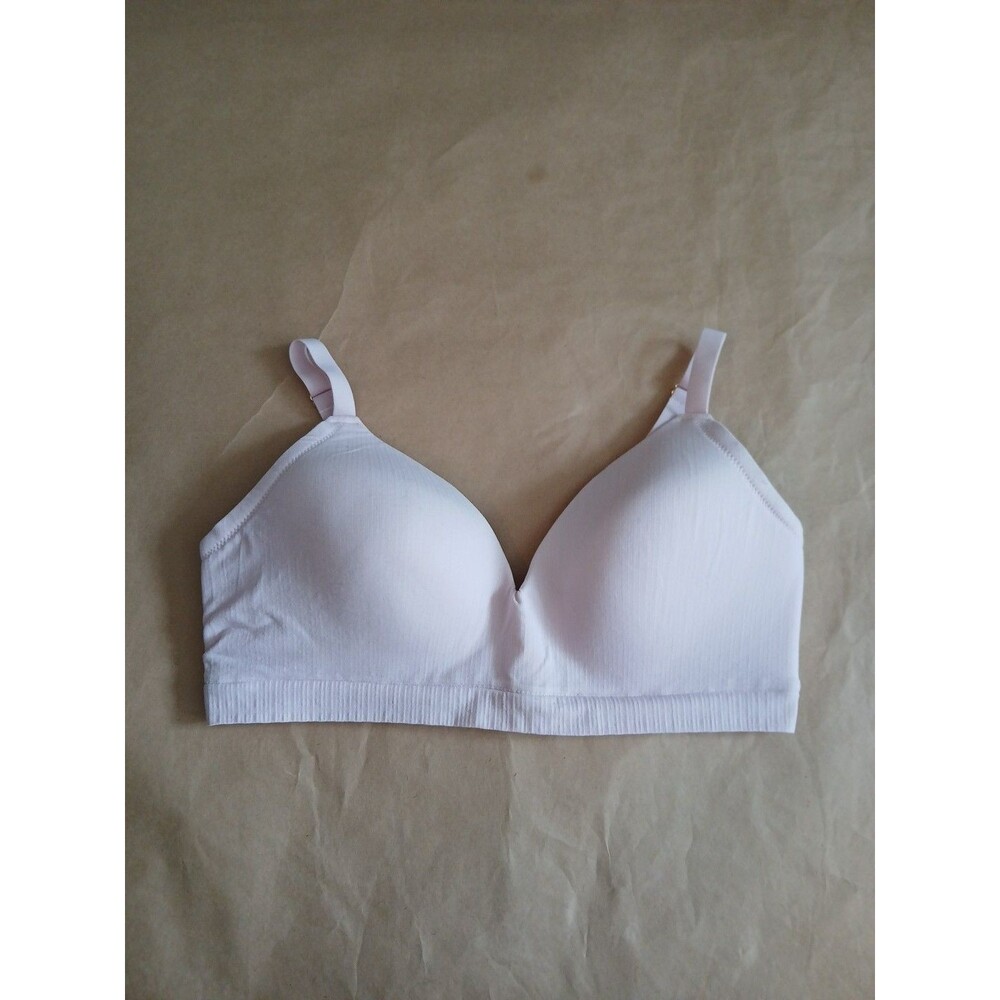 Joyspun Bra Womens XL Pink Ribbed Wireless